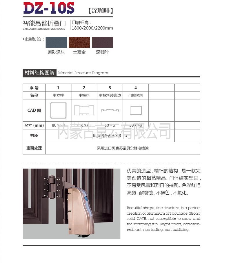 內蒙古智能懸臂折疊門廠家批發(fā)